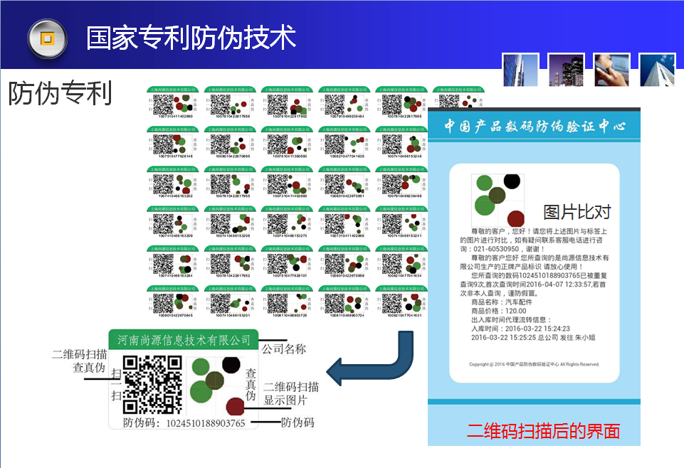 二维码防伪标签展示
